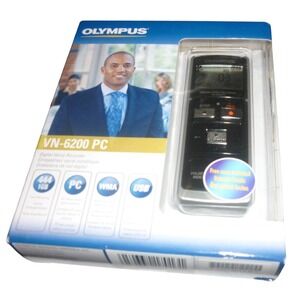 Olympus VN-6200 PC Digital Voice Recorder 1GB 444 Hours USB WMA Black New